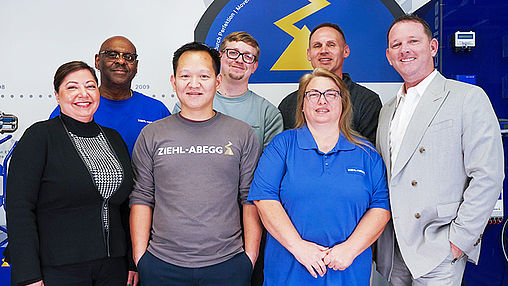 ZIEHL-ABEGG employees support careers A team of people supporting employees at ZIEHL-ABEGG