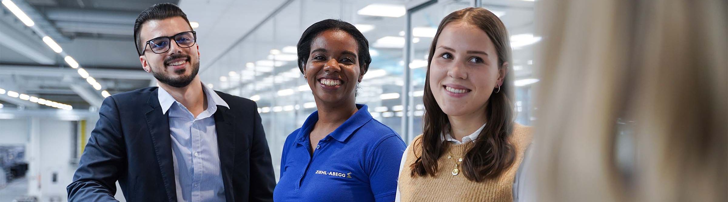Employees of ZIEHL-ABEGG from different departments